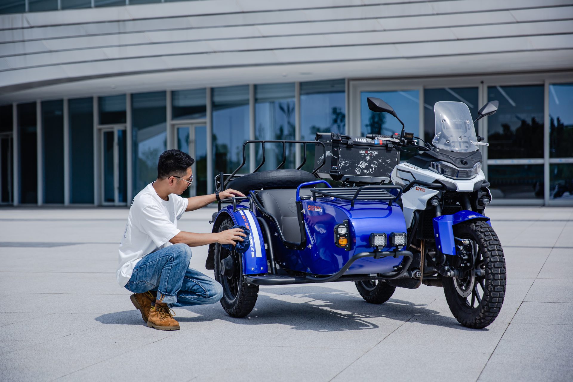 银钢SUV500二代（蓝色）骑行实拍（7）